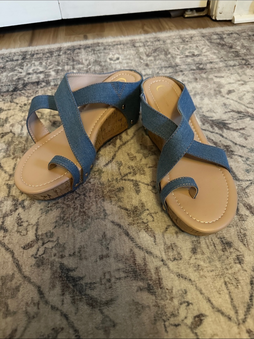 Blue Jean wedges size 8